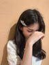 卡玛伦天鹅发夹女头饰后脑勺成人发卡横夹发饰卡子一字夹七夕情人节礼物 天鹅发夹可刻字定制 实拍图