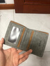 迪嘉乐 复古男士短款钱包薄款磨砂软皮韩版青年休闲多卡位皮夹学生钱夹 灰色竖款 实拍图