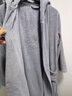 bebedog酒店浴袍 纯棉情侣睡袍秋冬加厚男士吸水浴衣全棉毛巾料睡衣女 刺绣浴袍_绅士灰 L 【适合身高170-180CM】 实拍图