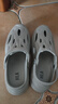 海澜之家（HLA）洞洞鞋男舒适百搭凉拖两用休闲舒适轻便鞋子HAALXM2DBK139 灰色45 实拍图