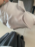 尚都比拉春秋气质通勤别致双层领双排扣中长款宽松风衣外套女 浅卡其 M  实拍图