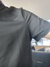真维斯（Jeanswest）短袖t恤男夏季冰丝透气速干Polo领上衣大码青年港风复古宽松衣服 黑色(纯色) 3XL (建议175-195斤左右) 实拍图