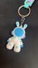 点越汽车钥匙扣卡通航空兔钥匙扣挂件锁匙链连接挂件SU7小米汽车挂饰 皮条太空萌兔男款 实拍图