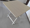 京焱 折叠餐桌 饭桌便携式家用小户型方桌 租房户外摆摊小桌子 麻将桌 70*70*73白木纹-高桌 免安装折叠款 实拍图