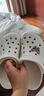 卡骆驰（crocs）洞洞鞋男鞋女鞋 25夏季新款贝雅拖鞋轻便透气情侣鞋沙滩鞋凉鞋 贝雅卡骆班-白色/热推款 37 -38 /M5W7/230mm 实拍图