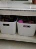 百露杂物收纳盒桌面塑料化妆品置物盒储物盒卫生间浴室收纳筐整理箱 日式简约收纳盒(小号) 实拍图