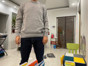 唐狮秋冬新款衣多穿毛衣男净色基础打底圆领针织衫男 浅麻灰 XL 实拍图