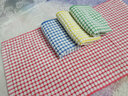 华纱100%纯棉格子方巾厨房毛巾抹布茶巾去污洗碗布柔软吸水不掉毛速干 38x69cm混色 4条 实拍图