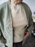 XEHCI春夏季时髦女装宽松百搭减龄打底圆领半袖纯色针织上衣 本青色 #XXL(建议130-145斤) 晒单实拍图