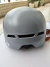 虎侍（HOXI）国家3c认证头盔电动车摩托车男女四季半盔夏季防晒轻便安全帽 皮亚深灰透明镜 实拍图