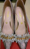 NAIBASAR官方 法式婚鞋女主婚纱秀禾两穿新娘鞋法式气质单鞋尖头细高跟鞋 香槟 8cm 37 晒单实拍图