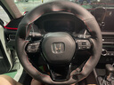 私房工造适用于本田22款十一代思域/型格专用手缝方向盘套全包围把套 黑色带孔红线 实拍图