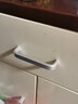 致诺 抽屉柜门衣柜拉手太空铝合金实心拉手黑色现代简约小拉把手 12MM宽度实心款 96MM孔距 实拍图