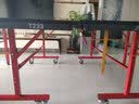 红双喜（DHS）乒乓球台 家用室内移动折叠乒乓球桌 中国红 E-T233【赞商品】 实拍图
