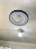 TCL 隐形扇风扇客厅餐厅卧室家用简约现代电扇灯具风扇灯 APP控制 【智能APP】黑色无极调光36W 实拍图