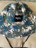 目丸男士透气大头围渔夫帽子男士夏季遮阳防晒帽显脸小网红潮盆帽子女 夏威夷椰树/白色 均码(56-58cm) 实拍图