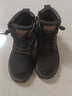 百丽童鞋冬保暖儿童靴子男童马丁靴女童加绒短靴皮靴 黑色31码 实拍图