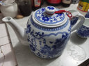 述意 景德镇陶瓷大容量耐热泡茶壶凉水壶 大号高温青花陶瓷大茶壶茶 1.8升花开富贵+过滤网 实拍图
