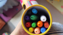 美乐童年儿童蜡笔幼儿无毒不脏手油画棒12色宝宝绘画画彩笔可水洗丝滑礼物 实拍图