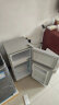 奥克斯（AUX）小冰箱家用38升双门迷你小型冰箱 冷冻保鲜小冰箱 节能电冰箱 BCD-38K122L 银色  实拍图