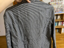 MUJI男式 法兰绒立领衬衫 长袖休闲百搭衬衣男士外套纯棉全棉ACA75C1A 黑色 M （170/92A） 实拍图