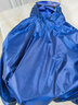 骑安 电动车雨衣山地自行车雨披男女单人成人学生有袖加厚加大雨衣 宝蓝色提花款 XXXL1件 实拍图