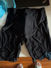 美津浓（MIZUNO）游泳裤男士泳帽泳裤泳镜三件套男泳衣防尴尬专业训练游泳装备套装 黑武士近视三件套-度数请备注 L 【身高165-175体重60-75kg】 实拍图