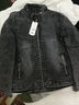迈瑶男装秋季牛仔夹克外套男春秋帅气机车男士秋冬立领牛仔衣 黑色【薄款】 XL 实拍图