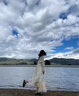 曼琪魅雅黑胶防晒帽遮阳帽子女夏遮脸太阳帽UV渔夫帽七夕情人节礼物 黑色 均码 实拍图