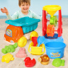 奥智嘉儿童沙滩戏水玩具套装宝宝洗澡挖沙漏铲子户外玩雪玩沙工程车 实拍图