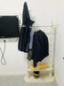 卡拉圣帝欧式实木衣帽架双层落地卧室挂衣架客厅创意木衣架 象牙白80厘米 实拍图