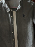 U.S. POLO ASSN.长袖衬衫男春秋纯棉牛津纺商务休闲宽松免烫透气男衬衣灰色L 实拍图
