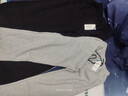 WEIJUE（买一送长袜）裤子男士秋季装学生休闲裤宽松束脚男款运动卫裤 灰色款+黑色款 XL码 实拍图