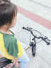 健儿（jianer）可伸缩儿童自行车3-6岁男童女童单车脚踏车镁合金碟刹山地单车 香槟金(后碟刹) 金色 固定车把 16寸（适合105-130cm） 实拍图
