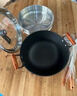 铿锵双耳铁锅不粘锅无涂层炒菜锅铸铁炒锅燃气电磁炉通用加深加大炒锅 【已开锅炖炒锅】带盖+蒸格 32cm 实拍图