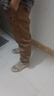 玺物休闲裤子男夏季薄款百搭弹力宽松裤子运动上班耐磨工装长裤大码 加绒深灰+加绒驼色 2XL -建议130-145斤左右 实拍图