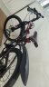 凤凰（Phoenix）折叠山地自行车男女成人学生青少年单车双减震碟刹轻便运动变速 黑红辐条轮 24速高配-24寸 实拍图