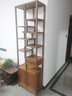 承古堂红木家具非洲鸡翅木（学名：非洲崖豆木）博古架实木中式多宝阁客厅隔断柜玄关柜古董书展示茶酒置物架 单个：长60*宽30*高198cm 实拍图