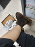马丁（DR.MARTENS）1460英伦男女夏季美拉德疯马皮棕色女工装风马丁靴 深棕色 38 实拍图