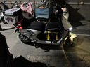 星骑侠光阳racing X150铝合金尾箱usr125afr赛艇250后备箱300佛沙350 45L熊猫大师白尾箱+靠+不锈钢 实拍图