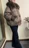 俞兆林（YUZHAOLIN）中年妈妈冬装大毛领羽绒服2026新款棉服加厚棉袄中老年女棉衣外套 DSN-25125-红色【加厚棉服】 L 【建议115-135斤左右】 实拍图