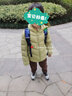 笛莎（DEESHA）童装女童轻薄羽绒服2025秋冬新款女宝宝短款三防轻盈保暖外套 卡其绿 140 【充绒量：55.9g】 实拍图