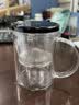 尚明（SAMADOYO）飘逸杯泡茶壶过滤加厚玻璃泡茶器小容量泡茶具耐热可拆洗玲珑杯 黑色盖350ml 实拍图