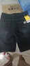 衣然呈品夏季薄款弹力大码牛仔短裤男破洞修身直筒青年五分中裤男休闲马裤 黑色 32【建议130-140斤】 实拍图