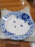 煜乾盘子菜盘餐盘家用青花瓷景德镇陶瓷骨瓷汤盘饭盘釉中彩蝴蝶兰圆形 8英寸平盘 实拍图