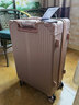 翻译官子母箱拉杆箱男皮箱万向轮行李箱女手提化妆箱托运箱商务密码箱 玫瑰金【升级版—四包角】 24英寸-托运箱（中等大小尺寸60%的人选择） 实拍图