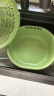 迪普尔 双层洗菜篮镂空盆洗水果沥水篮家用水果篮创意塑料厨房洗菜盆 实拍图