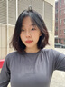 【秋冬爆款】打底衫女修身显瘦百搭上衣t恤莫代尔长袖 灰蓝色 M（建议85-100斤） 实拍图