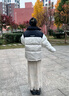 李宁羽绒服男女新款运动时尚防风透湿宽松80%鸭绒外套AYMU239 实拍图