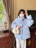 唐菓蜜羽绒棉服女2025秋冬季新款学生韩系减龄羽棉袄绒服加厚保暖棉衣女 蓝色 M 实拍图